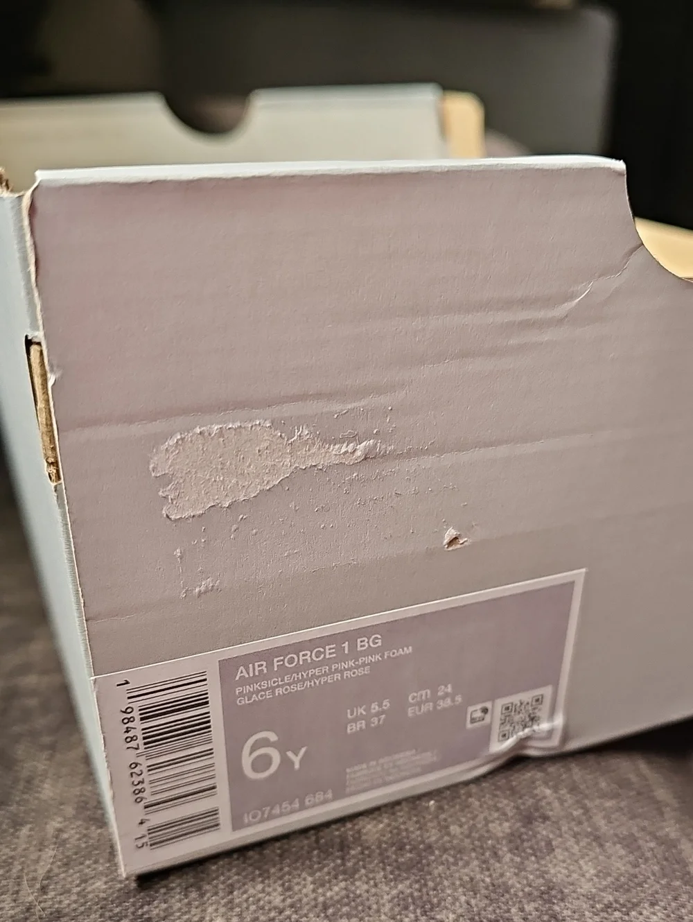 Nike Air Force 1  Barbie Pink 6Youth brand New